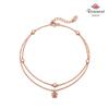 [Rosemont] Silver Anklet (Two Rows) Rc0006