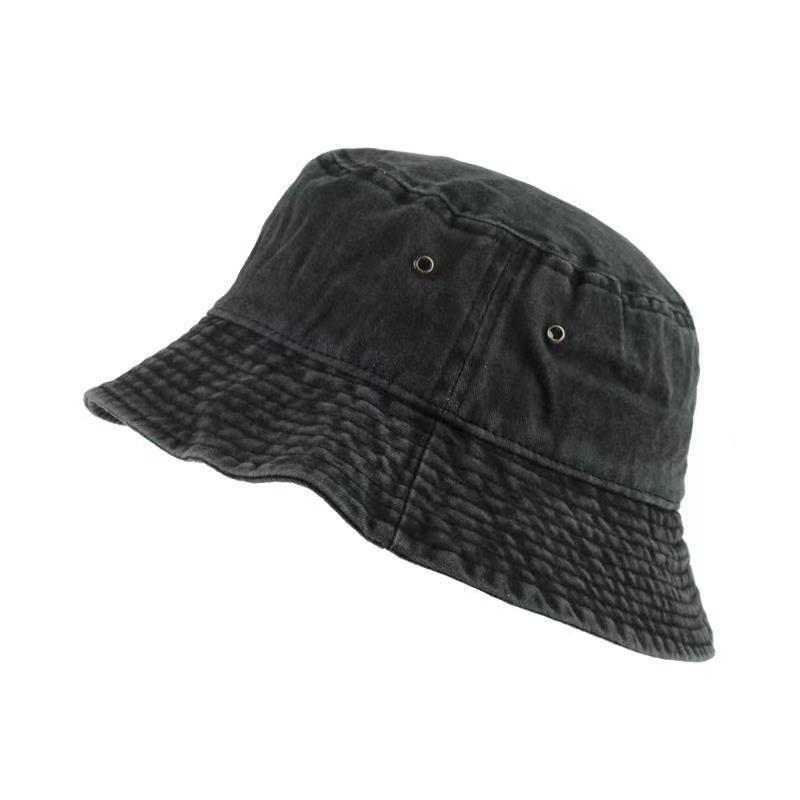 Retro Washed Fisherman Hat Simple Trendy Men and Women All-match Foldable Fashionable Cowboy Bucket Hat