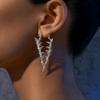 Perforated Style Thorn Earrings Metal Material Gothic Punk Earrings New HipHop Jewelry  Party Gift