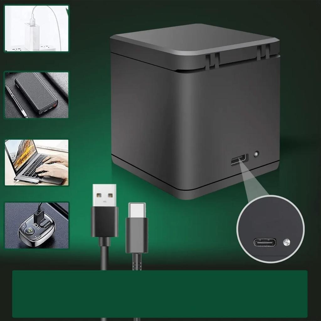 Бокс для зарядки аккумуляторов камеры Множественная защита Огнестойкий TYPE C 3-стороннее зарядное устройство для