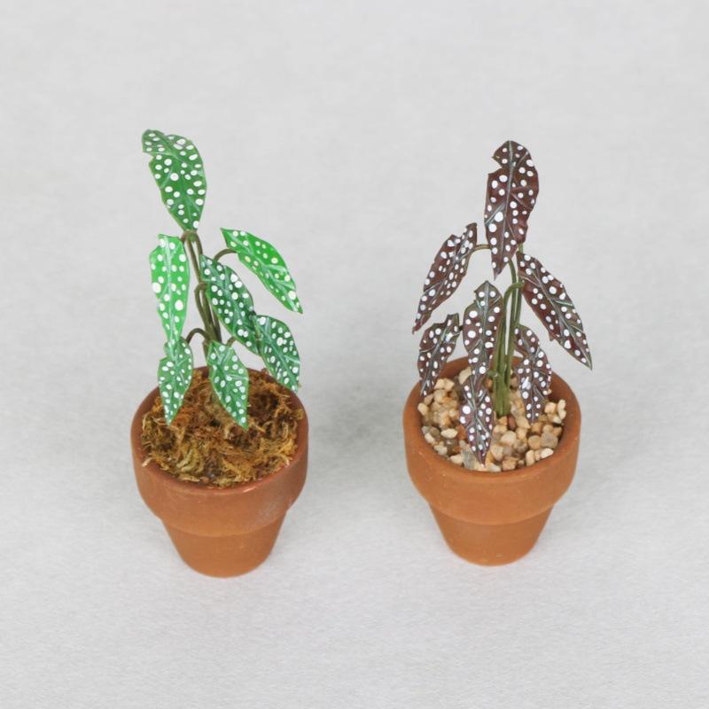/1pc new 1:12 Miniature Simulation Flower Pot Green Plant Potted Model Dollhouse Home Decoration Micro Landscape Scene Ornament