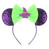 1pc Mouse Ears Headband Sequins Bow Hairband For Women Featival Party DIY Hair Accessories Boutique