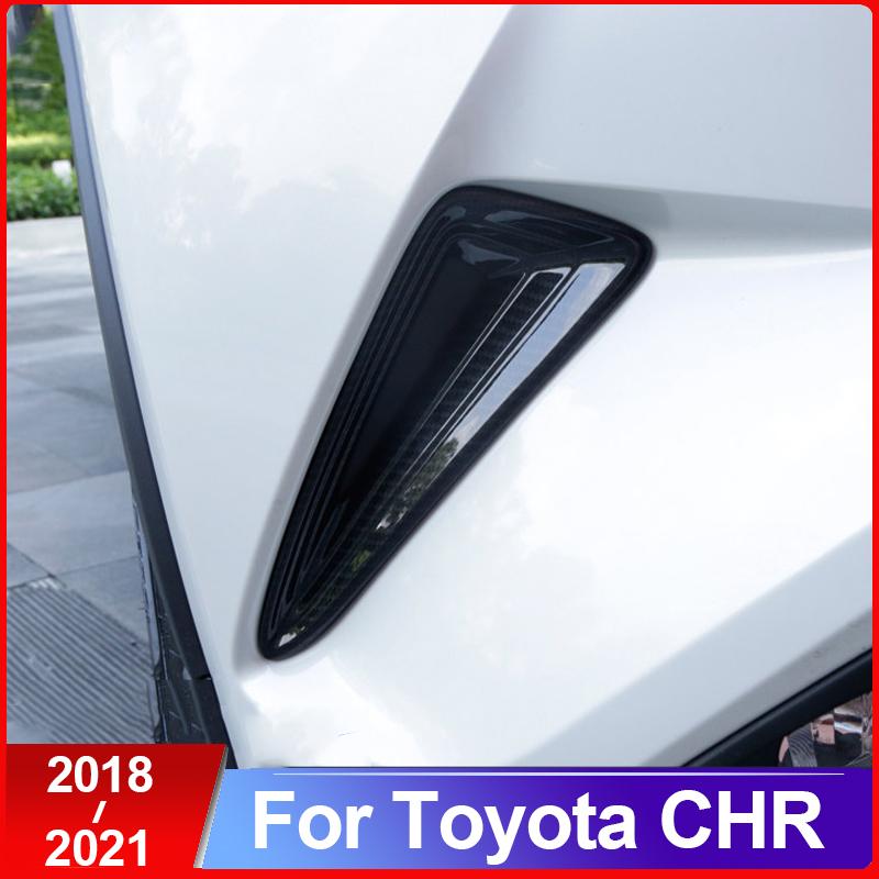 ABS передний бампер автомобиля, угловая полоса, накладка, наклейки для Toyota C-HR CHR C HR 2016 2017 2018, Стайлинг автомобиля