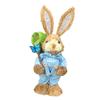 Easter Bunny Figurine Creative Straw Statue for Bedroom Shelf Balcony