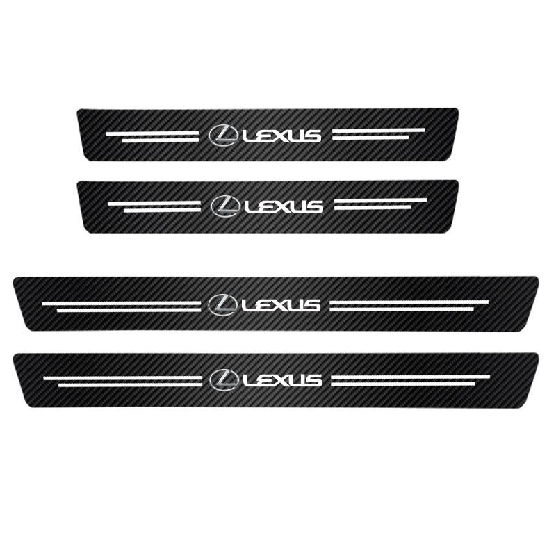 AFS1 Carbon Fibre Car Threshold Stickers For Lexus RX330 IS250 Ct200h IS350 RX350 LS430 Car Door Trunk Decorative Sticker Car Styling