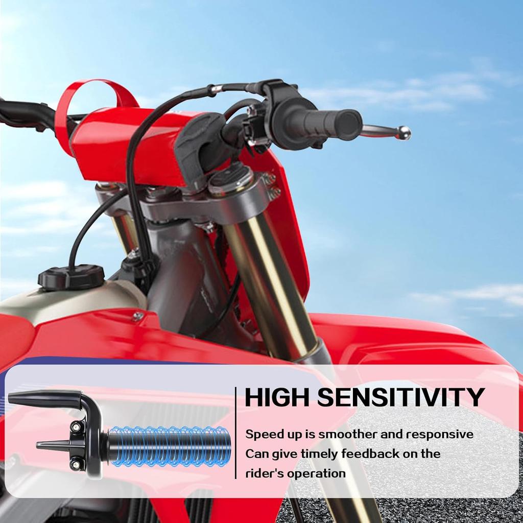 Dirt Bike Throttle Tube Handle Twister for CRF250R 2004-2014 CRF450R 2002-2014 CRF250X CRF450X 2004-2014 Black