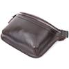 Стильная бананка для мужчин из натуральной кожи GRANDE PELLE Bag 22814 Коричневый