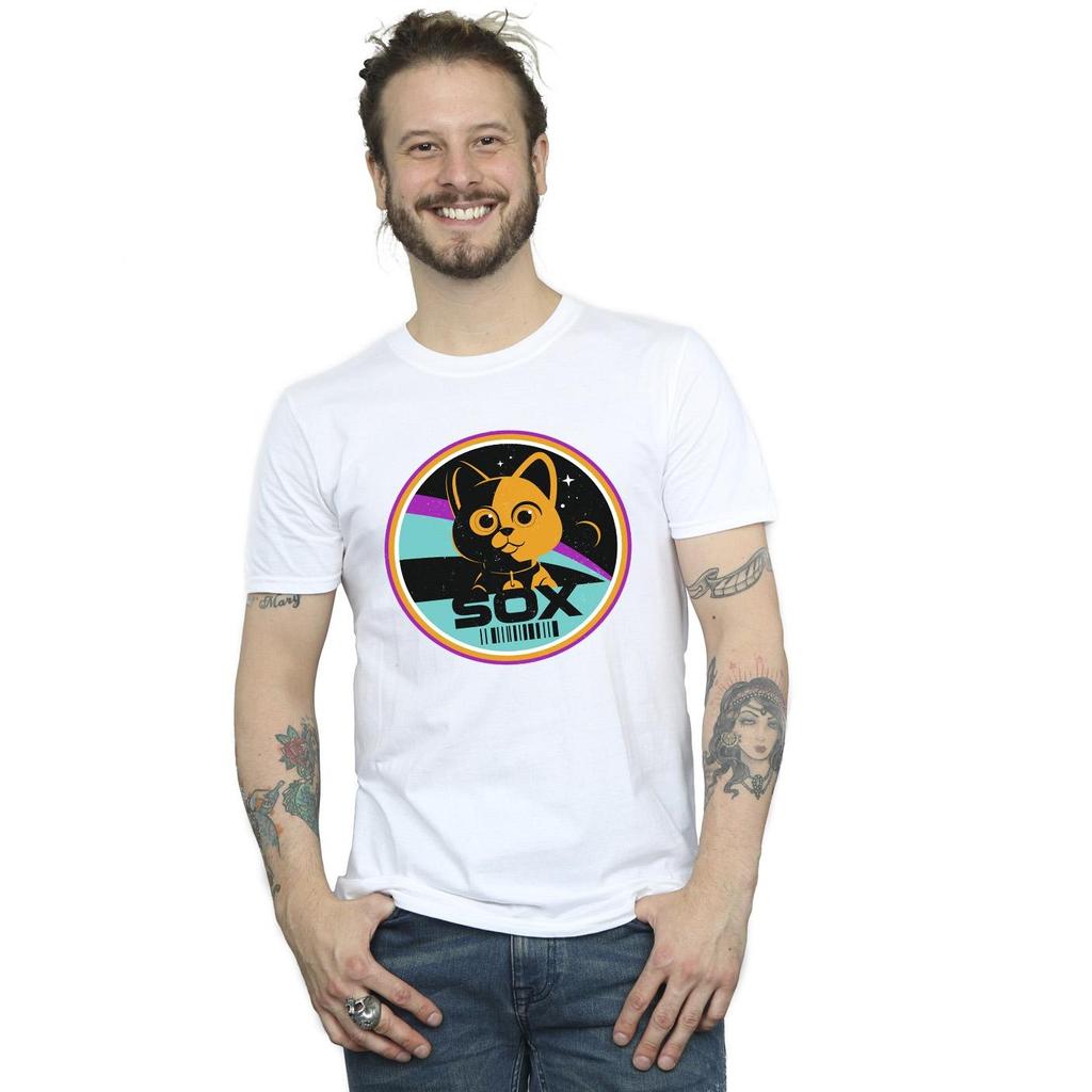 Disney Mens Lightyear Sox Circle T-Shirt