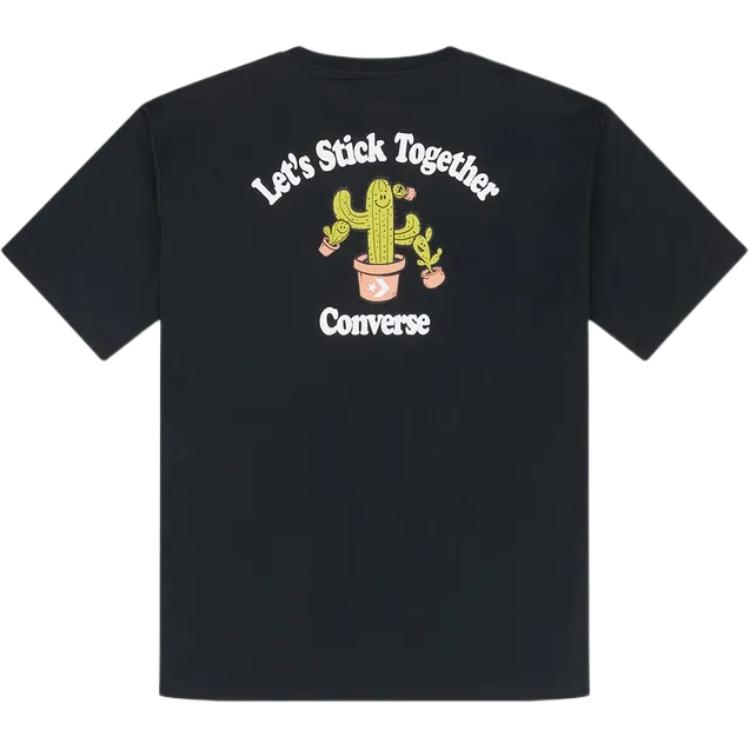 Новая мужская футболка Converse SS25 черного цвета 10028900-A01