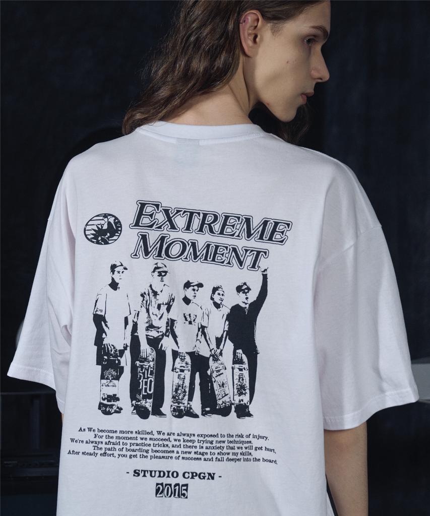 CPGN STUDIO Белая футболка с коротким рукавом Extreme Moment