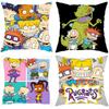 Аниме мультфильм R-Rugrats Наволочка Удобная Двусторонняя Наволочка Идеально для Автомобиля Дивана Спальни и Многого Другого