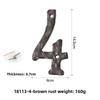 Retro Old Large Brown Embroidery Forged Cast Iron Digital House Number Wrought Iron Creative Hotel House Number Plate Decorative Plate