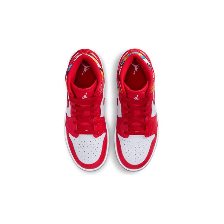 Jordan 1 Свитер Mid Barcelona Красный Лакированный GS DC7248-600