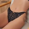 Women Sexy Amazing Panties Low-waist Lace Underwear Female G String Thong Temptation Bow T-back Transparent Lingerie