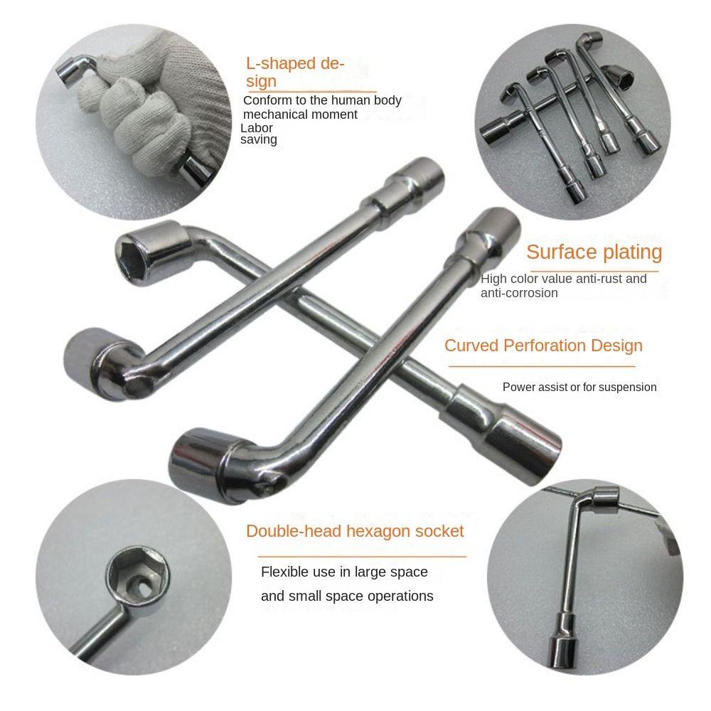 L-shaped Hardware Tools 7-shaped Socket Wrench Durable Perforated Wrench