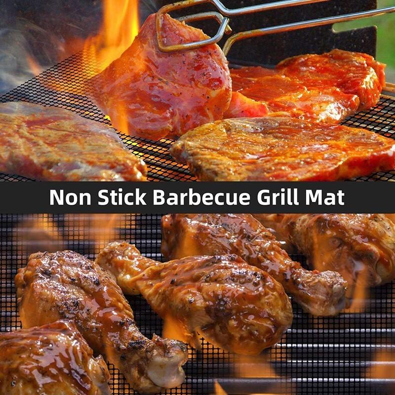 Антипригарная высокотемпературная решетка для барбекю, сетка для барбекю, многоразовые, легко очищаемые кухонные подушечки, инструмент для гриля для выпечки