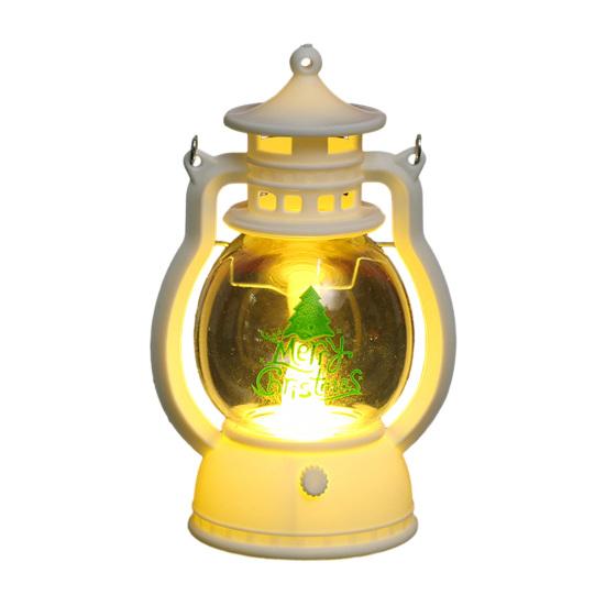 Рождественский фонарь, винтажный портативный светильник на батарейках, украшение для дома, беспламенная электронная лампа-свеча, ночник, товары для вечеринок, подарок