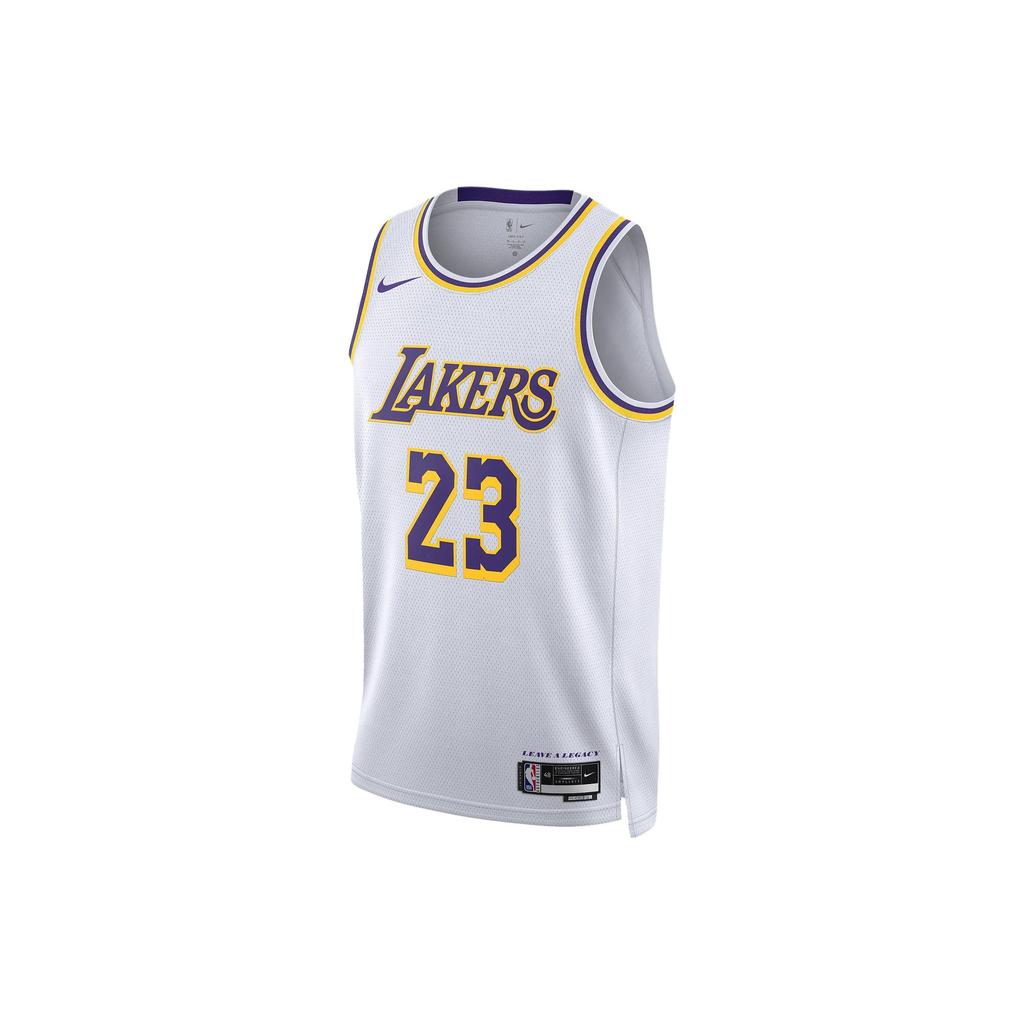 Nike NBA Los Angeles Lakers LeBron James Association Edition Swingman Dri-FIT Джерси Белый Мужской Уличный Стиль DN2081-103