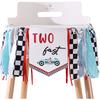 Two Fast Birthday Banner - Race Car 2nd Birthday High Chair Banner, Race Car Theme Bday Decoration, Vintage RaceCar 2ndBirthday Decor, Retro RaceCar