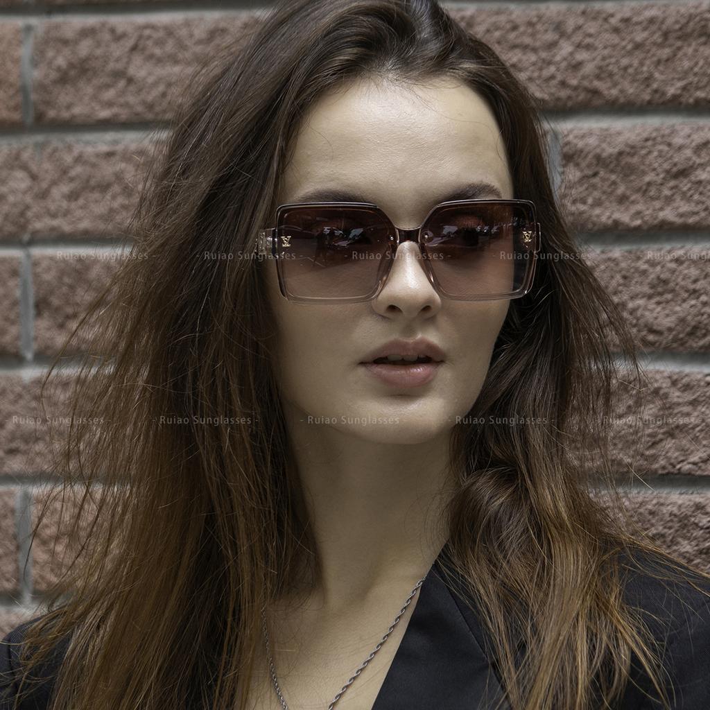 Luxury Square Designer Fashion Big Sunglasses for Women Glasses Brand Woman Women's Retro Shades UV400 Sunglasses Eyewear