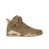Кроссовки унисекс Travis Scott x Air 6 Retro British цвета хаки Светло-коричневый с парусом Ярко-Малиновый DH0690-200