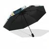 Mickey Mouse, Water Splash Themed Automatic Opening and Closing Umbrella, Brightly Colored 8-rib Portable Umbrella, Suitable for Men and Women, A Perf
