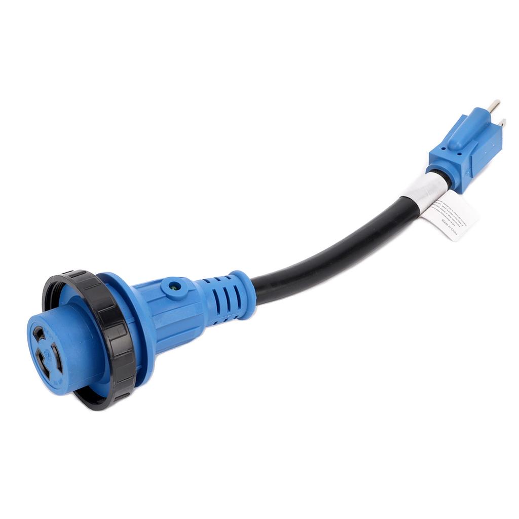 Вилка шнура питания для RV Сверхмощный адаптер 15А вилка к 30А розетка для RV с поворотной блокировкой Светодиодный индикатор США