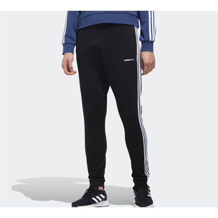 Adidas Neo Side Stripe Track Pants Men Bottoms Black FU1042