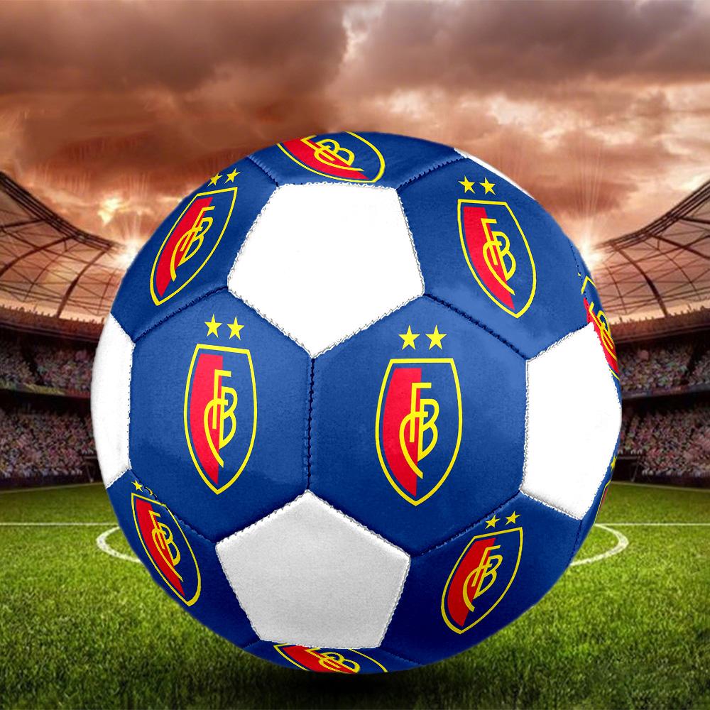 1 шт. Футбольный мяч FC Basel 1893, размер 5, Praha, Мяч для мини-футбола, Цветной, Для всех возрастов, Машинная строчка, ПВХ, Готов к соревнованиям, Прочный, Высокий отскок