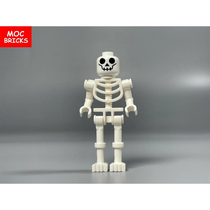 MOC Кубики Длинноногий Скелет Череп Фигурка Демоническое Выражение Лица Древесный Монстр Строительные Блоки Игрушки Для Детей Подарки