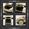 1/32 Tesla ROBOTAXI Крутая футуристичная модель автомобиля из сплава, Крутой звук и свет, Изысканные настольные украшения, Рождественские/дни рождения Подарки