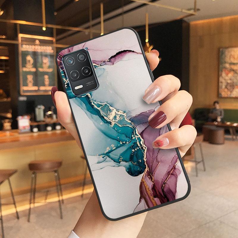 Чехол для телефона с синим мрамором для OPPO Realme 8 7 6 5 C3 C21 C20 C21Y C11 X50 X3 SuperZoom F19 A94 A74 A91 A53S A54 A15 A11