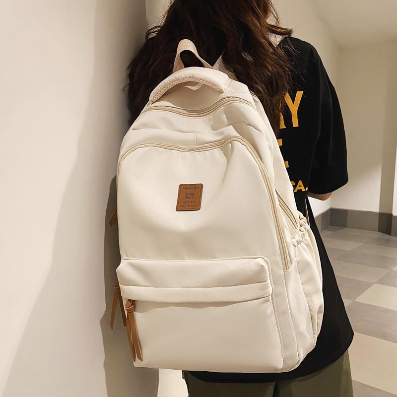 Школьный рюкзак, однотонный рюкзак для старшеклассников, студенческий кампус, рюкзак для женщин и мужчин