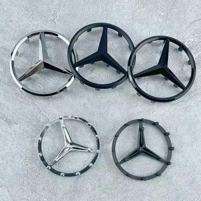 ABS 3D Звезда Логотип Полый Значок Наклейка Центр Руля Автомобиля Эмблема Для Mercedes Benz AMG GLK W202 W204 W210 W211 W212 W220