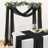 Wedding Arch Drape Curtain Draping Ceremony Reception Hanging Decoration Veil Seaside Background Decor for Banquets Engagements Parties