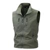 New Summer Thin Work Suit Vest for Men's Loose Fishing Photographer Horse Clip Jacket