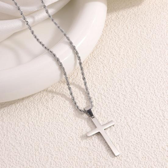 Ожерелье Yousheng для мужчин женщин из титановой стали кубинская цепочка ожерелье изящный кулон веры христианские религиозные ювелирные изделия подарки для мамы жены ее