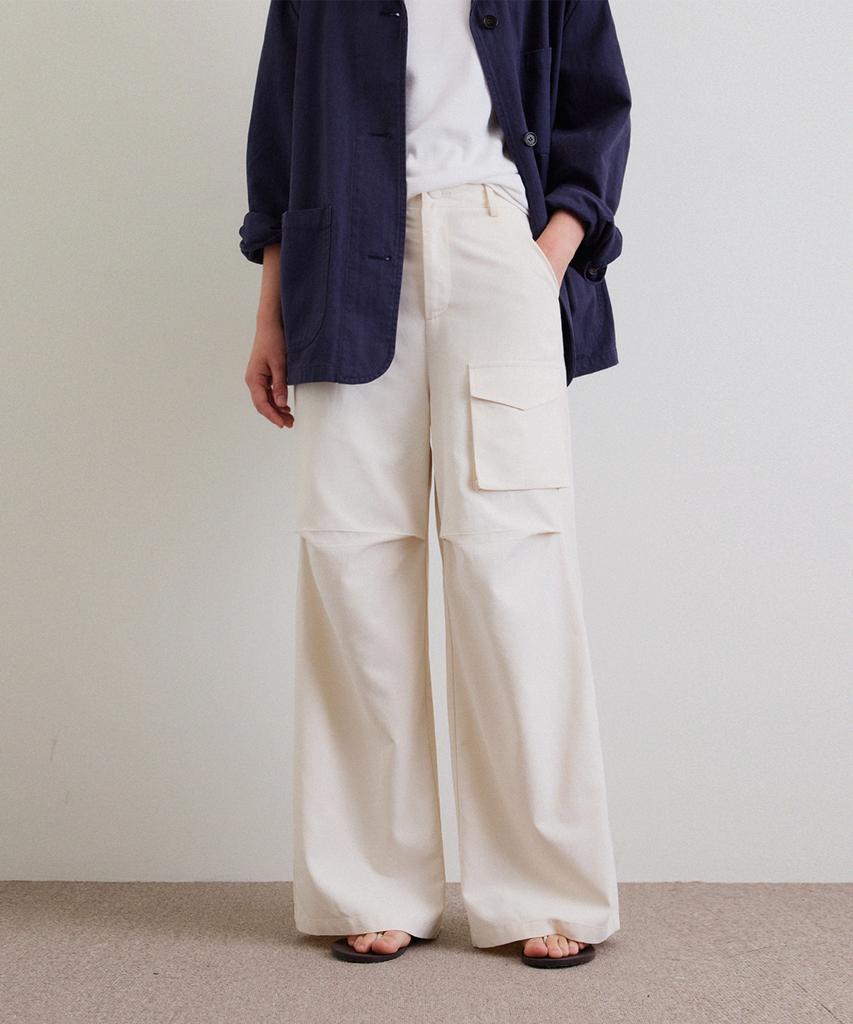 HANE Flap Pocket Parachute Pants_Oatmeal