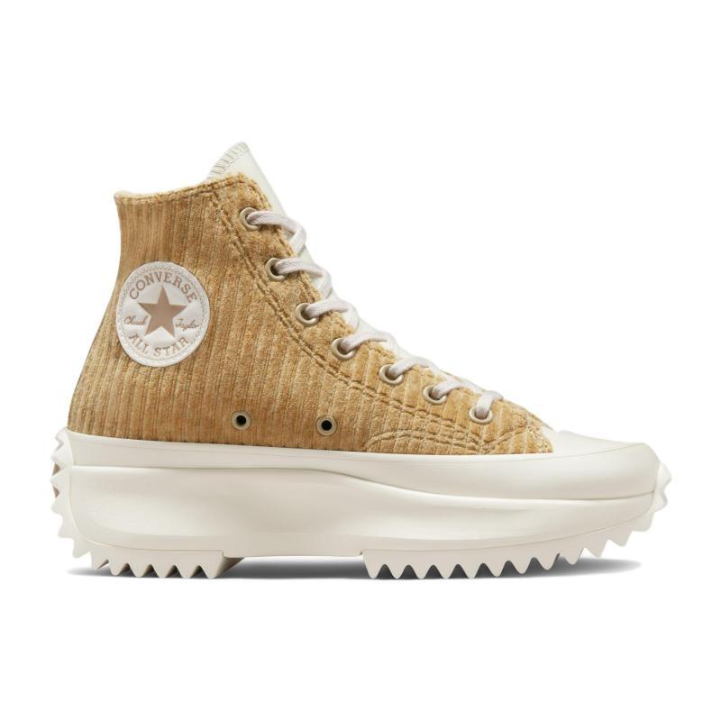 Converse Run Star Hike Модный тренд Высокие парусиновые кеды Унисекс Коричневый Желтый