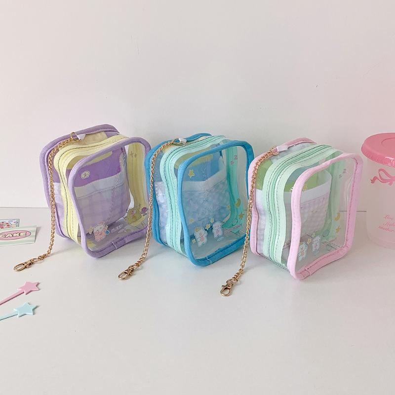 Прозрачные милые сумки для хранения кукол для девочек, подвеска для сумки, мини-комната, оригинальный дизайн, домашнее хранение, 10 см, организация игрушек, новинка 2025