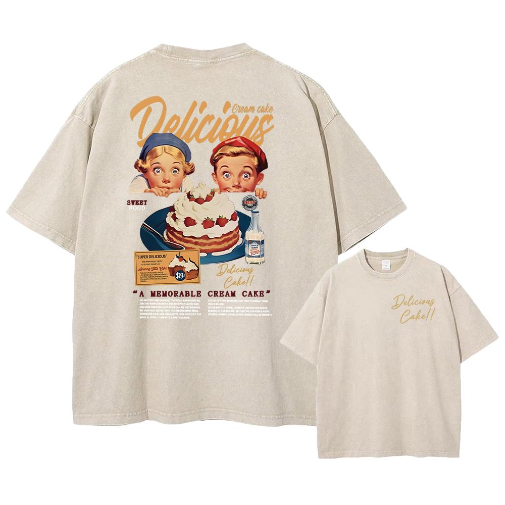 Y2k Men Washed Vintage Tshirt Black Streetwear Skull Graphic Print T Shirt Harajuku Tshirt Summer Short-sleeve Tees