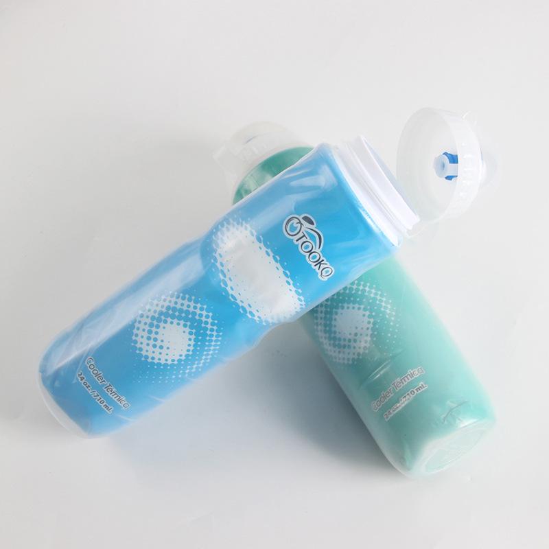 Двухслойная бутылка для воды для велоспорта с сохранением холода, 710 мл - Пластиковая фляга для активного отдыха