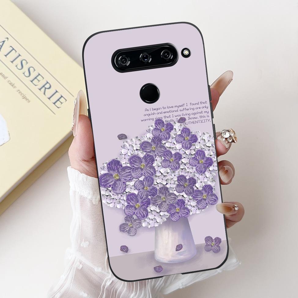 Чехол для LG V40 V50 ThinQ V50S ThinQ, милый мультяшный кот, роскошный, крутой, ударопрочный, силиконовая задняя крышка для LG V50S ThinQ 5G