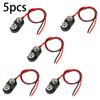 15см Двойные провода Вывод Зажимная пряжка Тип I Зажим для 9В батареи Разъем Держатель вилки