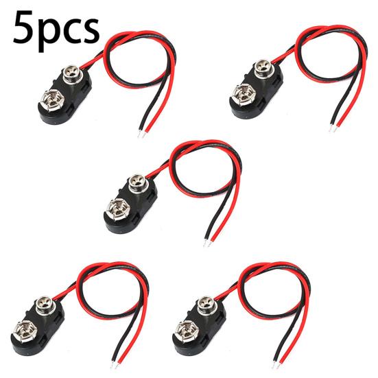 15см Двойные провода Вывод Зажимная пряжка Тип I Зажим для 9В батареи Разъем Держатель вилки