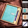 Customized A3 Hardcover Leather Bound Notebook with Logo Buckle 100 Sheets Thermal Binding for Office Business Meetings Record