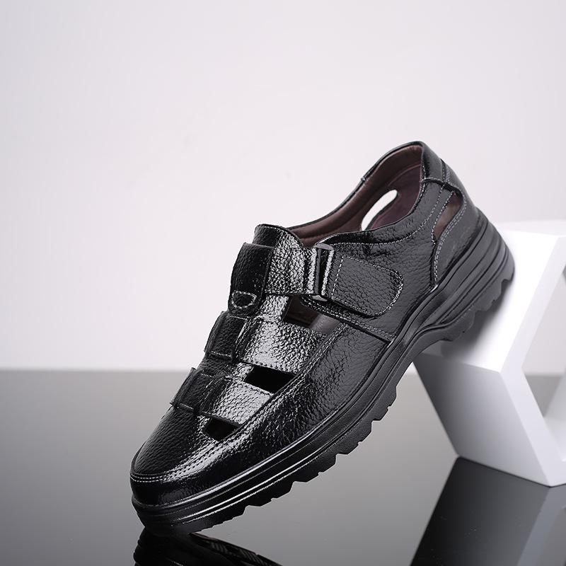 Кожаные мужские туфли на шнуровке, дышащие деловые мужские туфли для офиса на плоской подошве, повседневные модельные туфли для мужчин