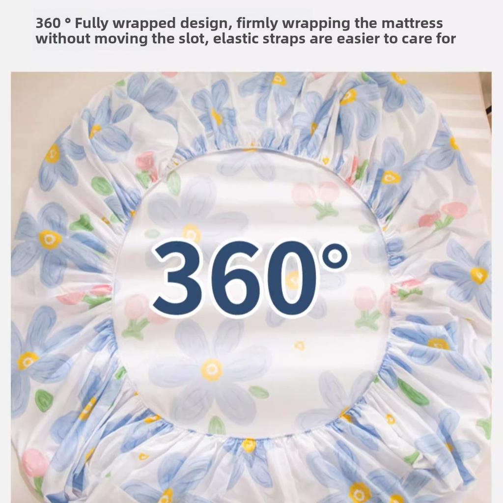 Простыня на резинке Не линяющая Не скатывающаяся Цельная простыня Нескользящая Разные размеры Постельное белье Покрывало-протектор