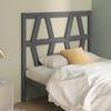 VidaXL Headboard Grey 96x4x100 Cm Solid Pine Wood 818602