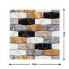 10Pcs 3D Removable Wall Sticker Tile Marbling Brick Self-adhesive Waterproof Kitchen Bathroom Home Decor DIY